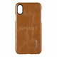 Кожаная накладка G-Case Boa iPhone X Series PU Leather Case коричневая