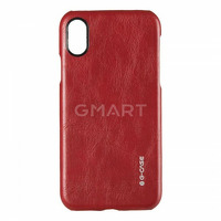 Кожаная накладка G-Case Boa для iPhone X Series PU Leather Case  красный