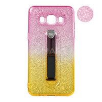 Чехол силиконовый Remax Glitter Hold для Samsung J330 Galaxy J3 2017 розовый