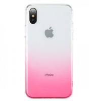 TPU+PC Epik Ombre для iPhone XS Max (6.5") розовый