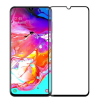 Защитное стекло 9D Samsung A705 Galaxy A70 черное