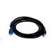 Data кабель Usams US-SJ427 U49 HDMI HD4K 3m (черный/синий)