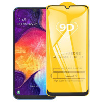 Защитное стекло 9D Samsung A730 Galaxy A8 Plus (2018) черное
