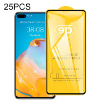 Защитное стекло 9D для Huawei P40 черное