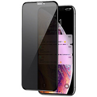 Защитное стекло Anti-Spy для iPhone 12 mini черное