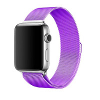 Ремешок металлический Milanese Loop (magnetic) для Apple Watch 38/40mm фиолетовый