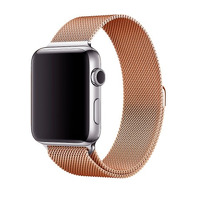 Ремешок металлический Milanese Loop (magnetic) для Apple Watch 38/40mm бронзовый
