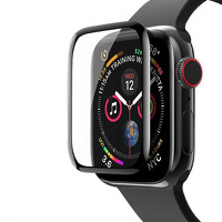 Защитное стекло 3D для Apple Watch 44 mm черное