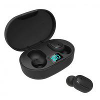 Наушники беспроводные TWS E6s Bluetooth Black черный