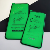 Защитная пленка Ceramics Glass 100D для Apple iPhone 12 (6.1) (Черный)