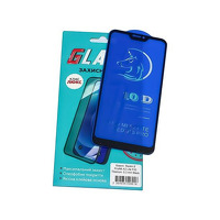 Защитное стекло для Xiaomi Redmi 6 Pro/ Mi A2 Lite Full Glue Titanium (0.3 мм, чёрное) Люкс