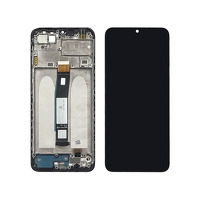 Дисплей для Xiaomi Redmi 10C с чёрным тачскрином и корпусной рамкой