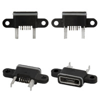 Порт зарядки и синхронизации Xiaomi Mi4, 6 pin черный (micro-USB-B)